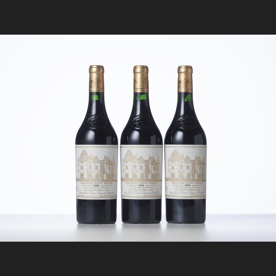 3 bouteilles Château Haut-Brion 1989