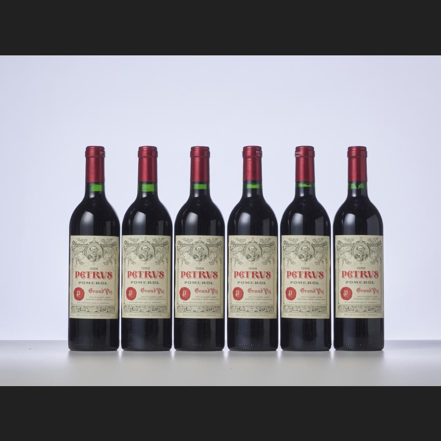 6 bouteilles Petrus 1988