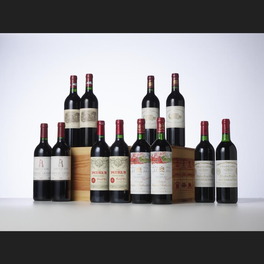 Caisse 12 bouteilles Bordeaux-Primeurs 1989