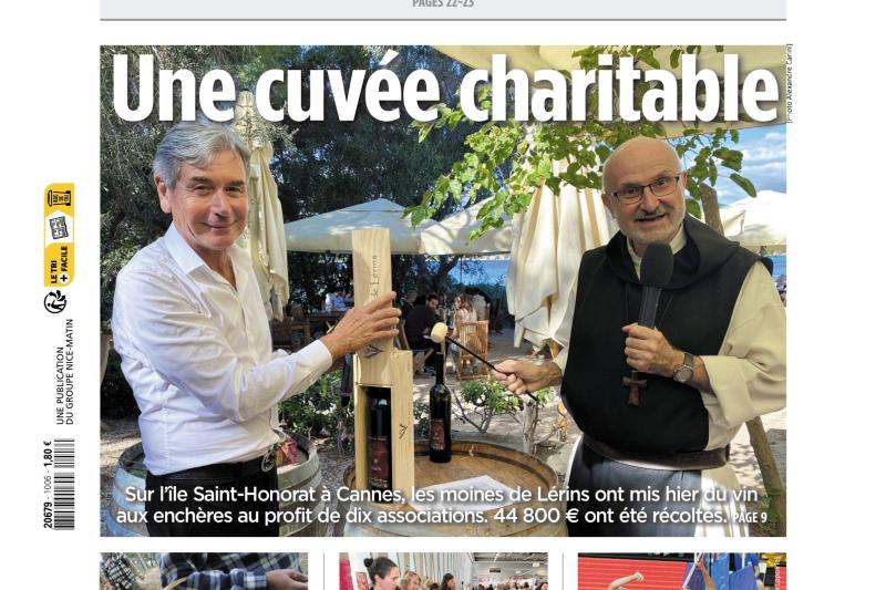 On the island of Saint-Honorat, a vintage of divine charity - Nice Matin