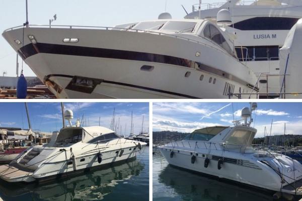 Vente aux enchères judiciaire de 3 yachts