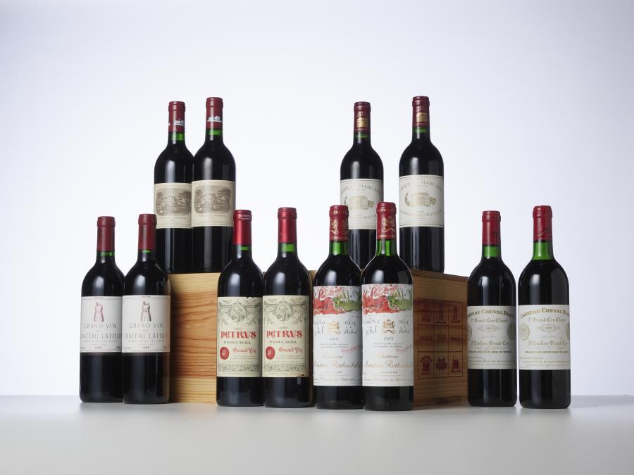 Caisse 12 bouteilles Bordeaux-Primeurs 1989