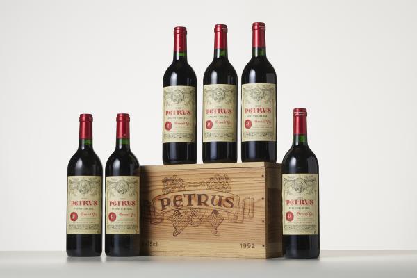 6 bottles of Petrus 1992