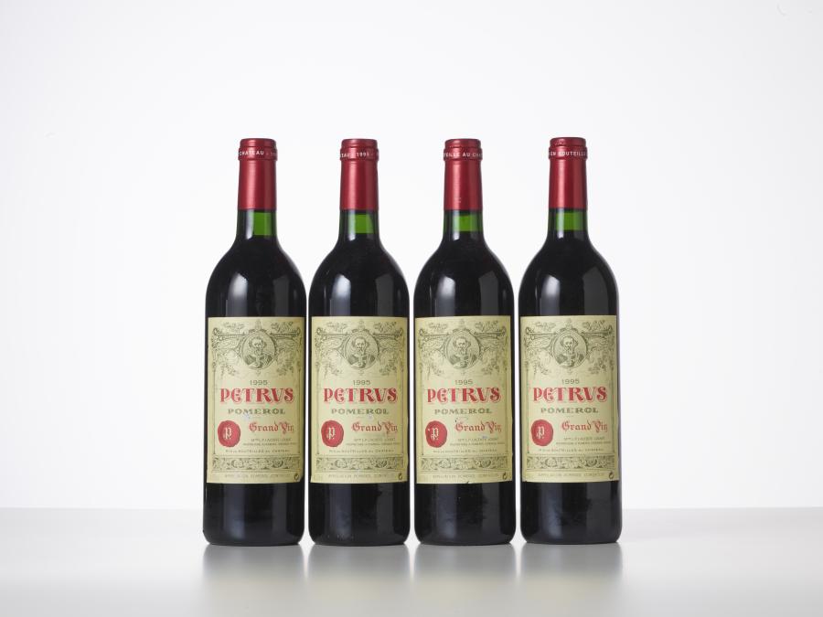 4 bouteilles Petrus 1995
