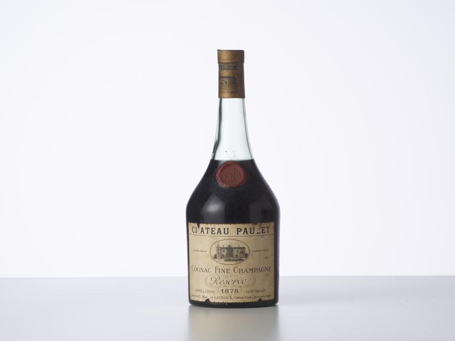 1 Bouteille Cognac Fine Champagne réserve 1878 Château Paulet