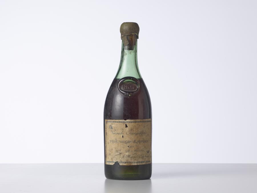 1 Bouteille Cognac Grande Champagne Premier Empire 1809 Marquis C. de Genêt