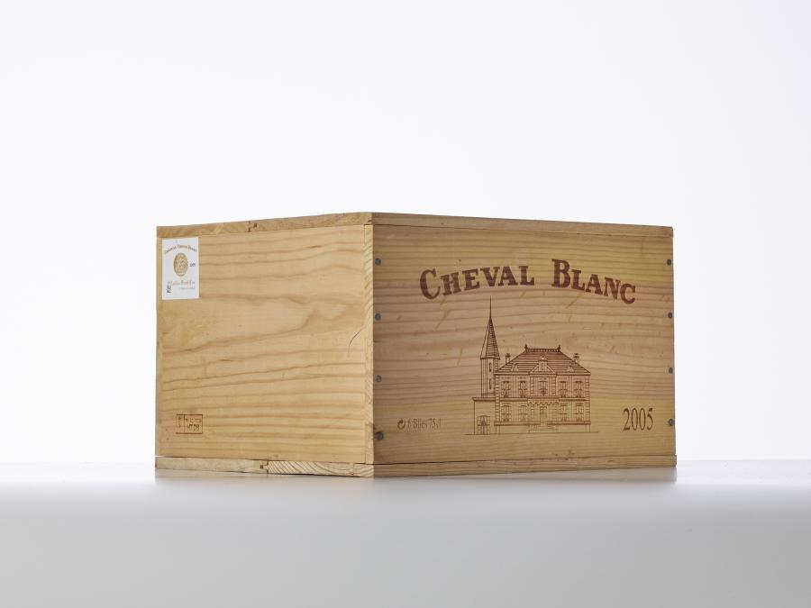6 bouteilles Cheval Blanc 2005