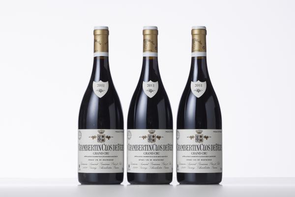 3 bottles of Chambertin Clos de Bèze 2011