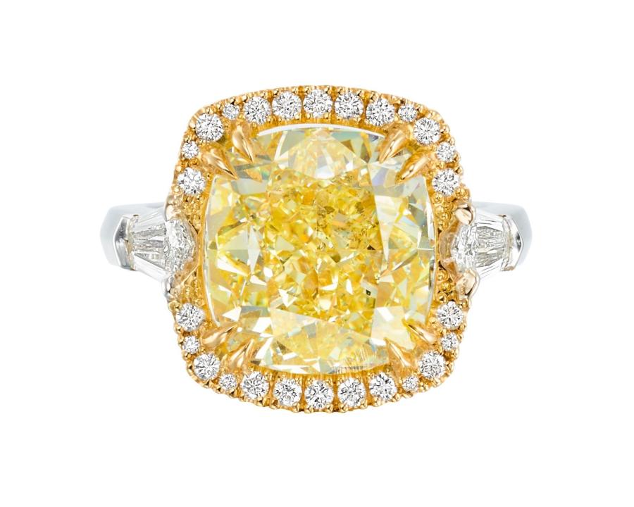 Diamant jaune 10.03 cts