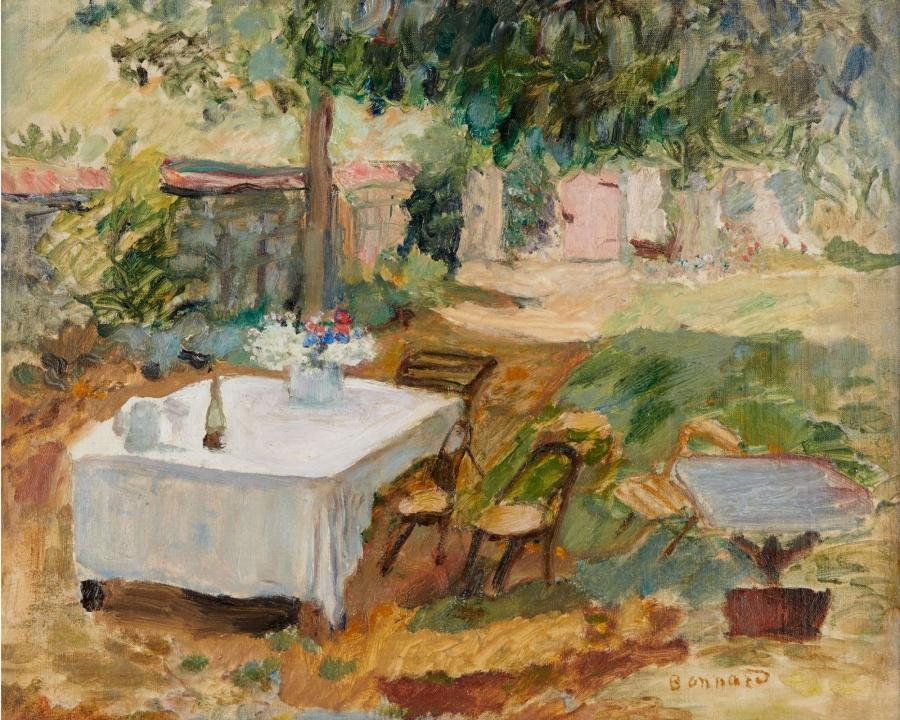 Pierre BONNARD Table dans un jardin