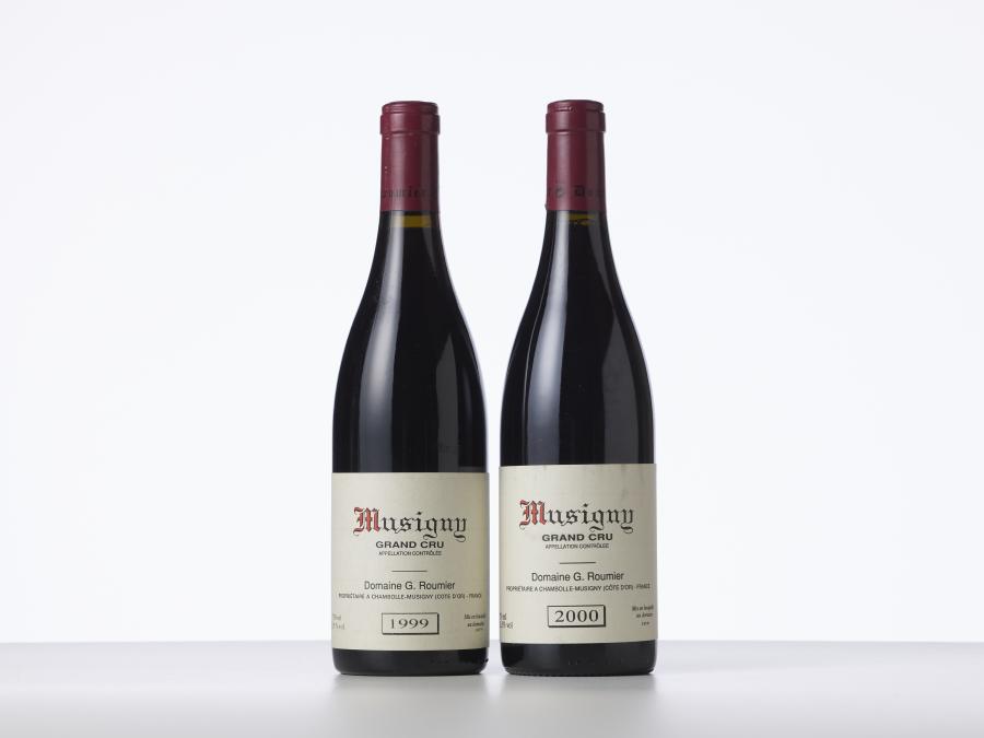 2 bouteilles Musigny 1999 et 2000 Domaine Georges Roumier