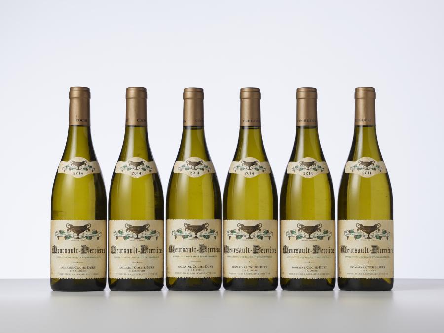 6 bouteilles Meursault-Perrières 2014 Domaine Coche-Dury