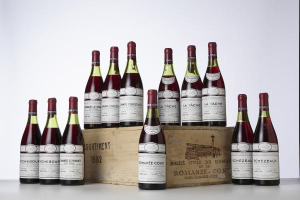 12 bouteilles 1982 Domaine de la Romanée-Conti